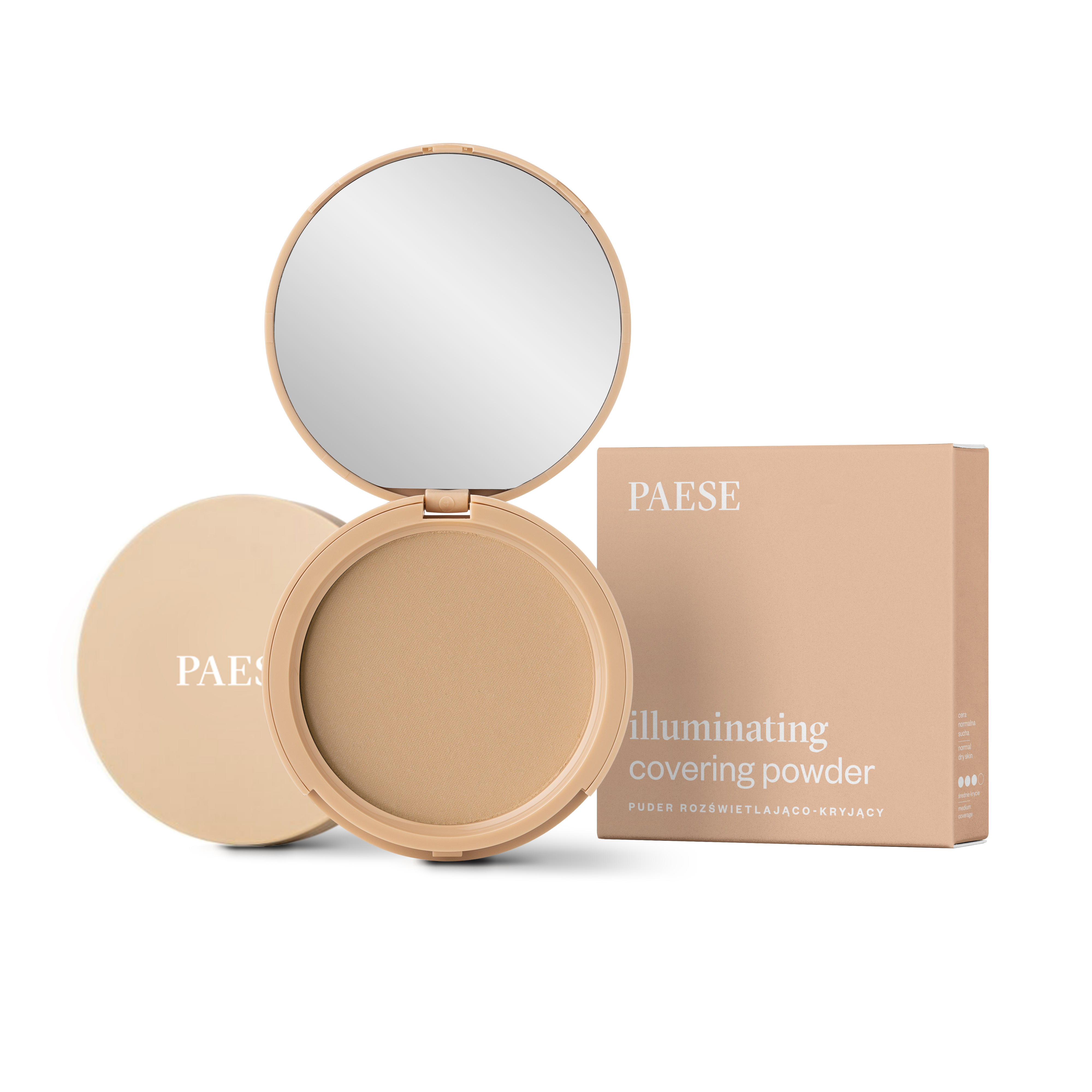 Rozjasňující a krycí pudr - 1C warm beige
